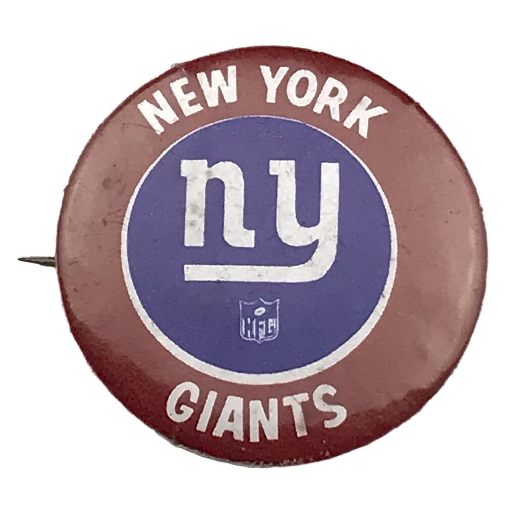 New York Giants Pin Button Vintage NY NFL Football